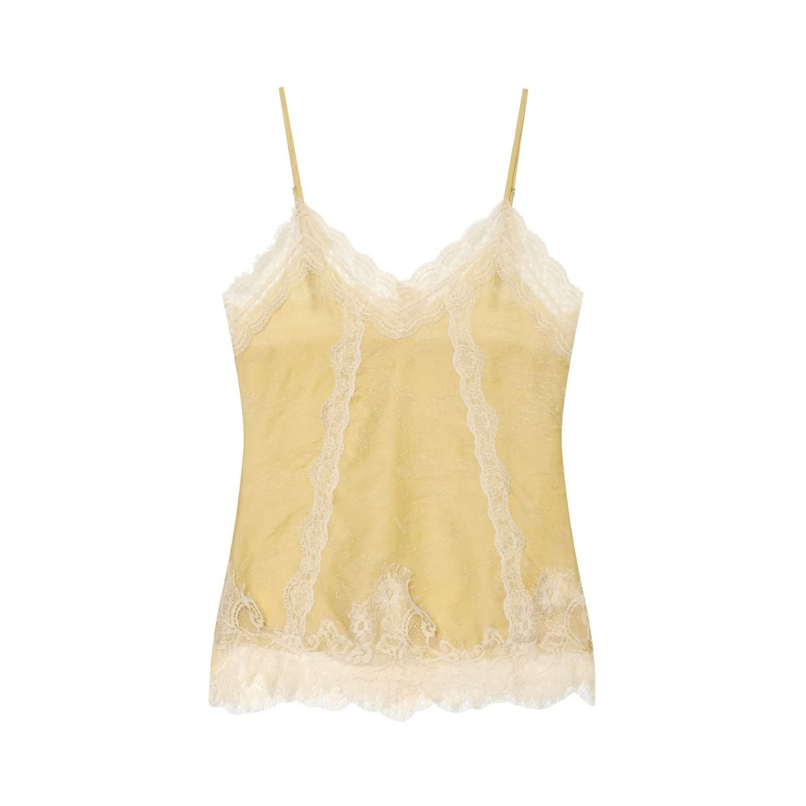 Lace Jacquard Top+Lace Shorts Set