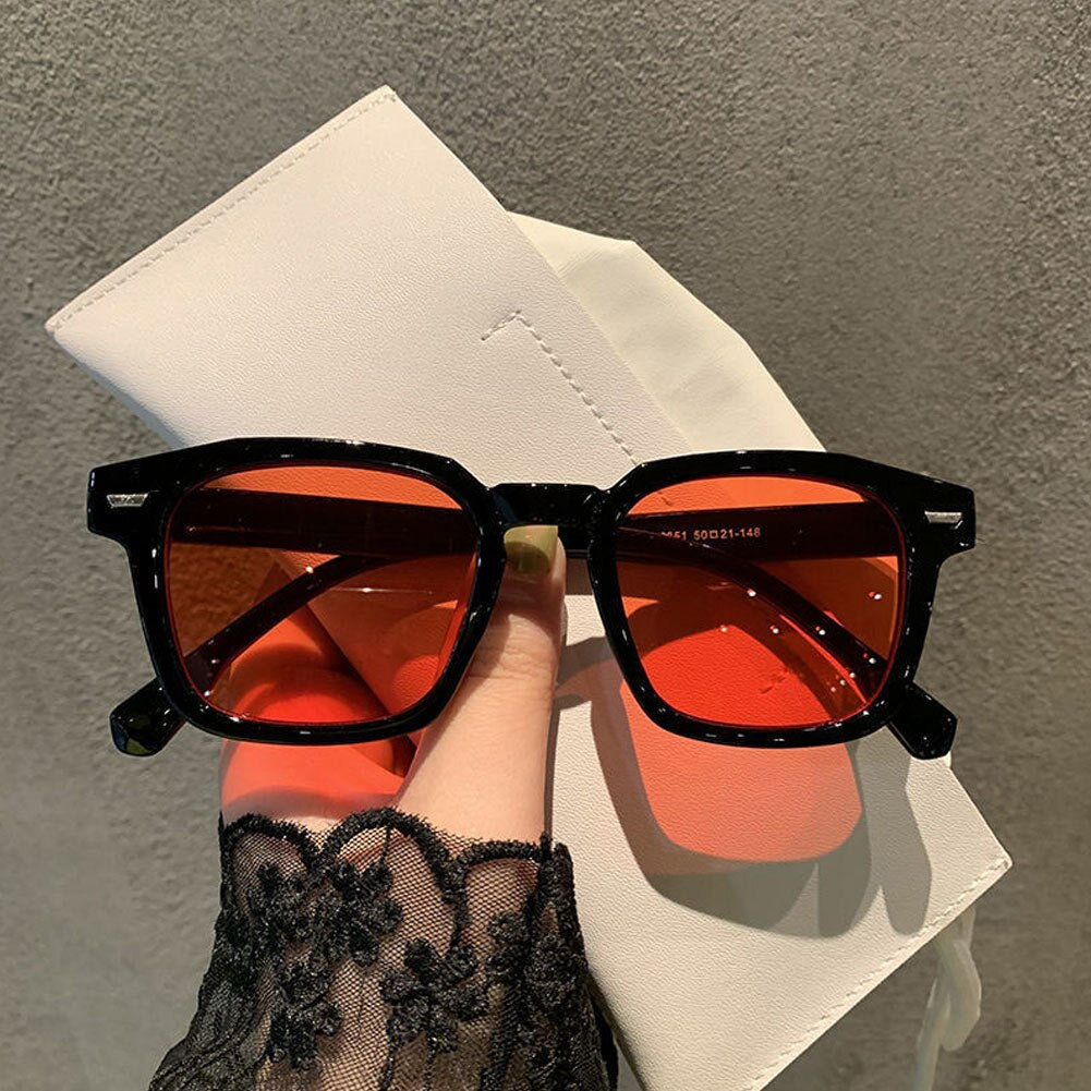 Gradient Square Sunglasses Women Vintage Oversized Sun Glasses Men Brand Designer Trend Colored Glasses Outdoor UV400
