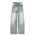 Gradient washed denim pants