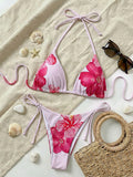 Bikini Swimwear Set, Sexy Separated Bikini, Beach Vacation Tie-up Halter Swimsuit