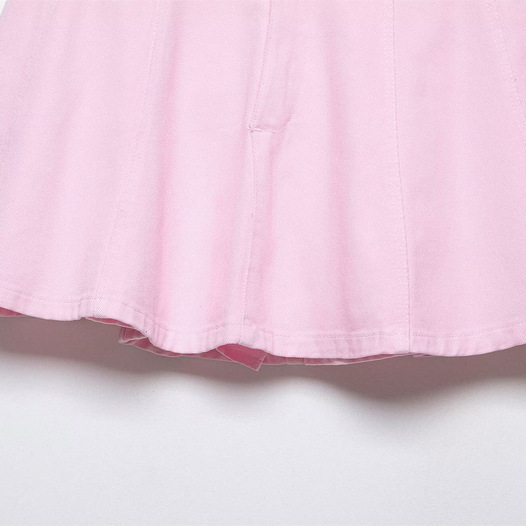 Hot girl high waist slimming A-line skirt pants