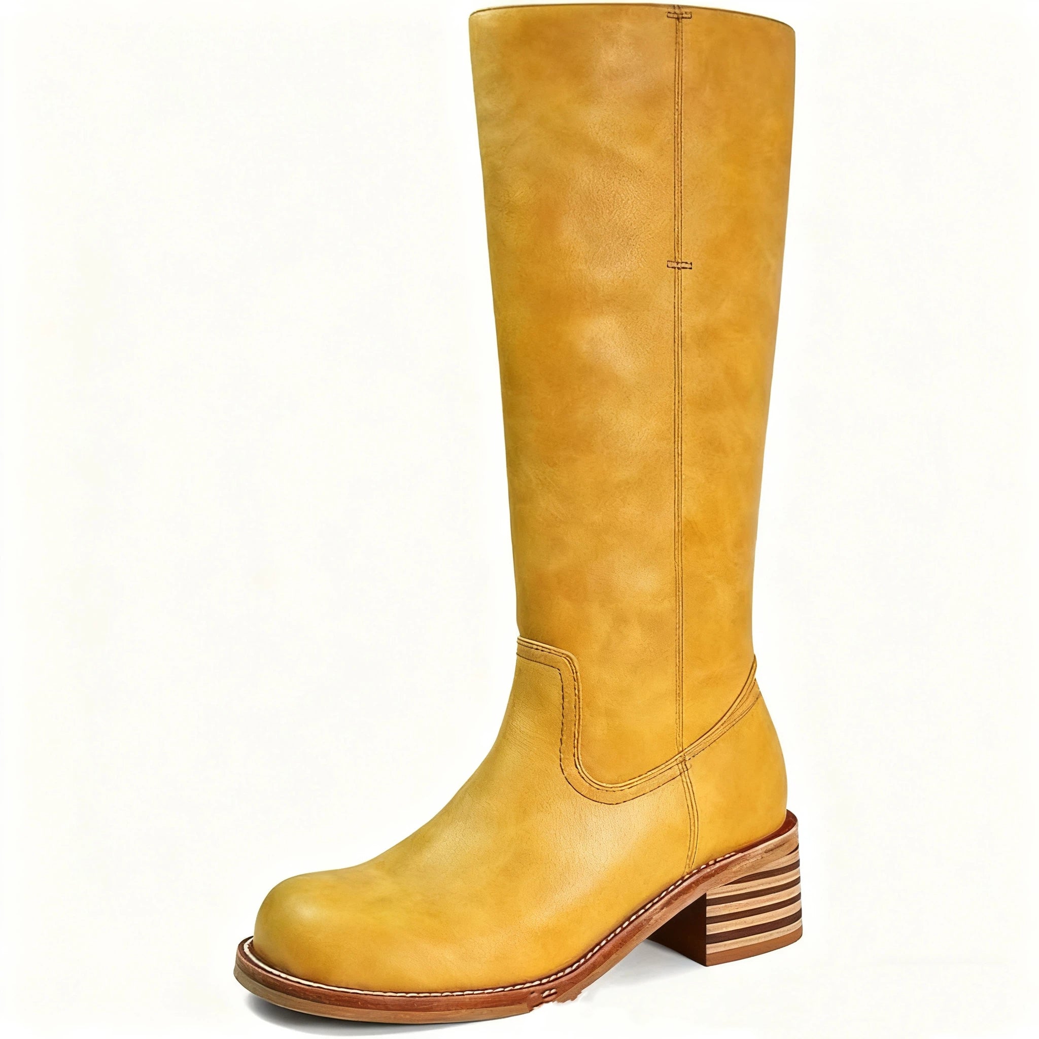 Long boots retro women's campus western cowboy boots