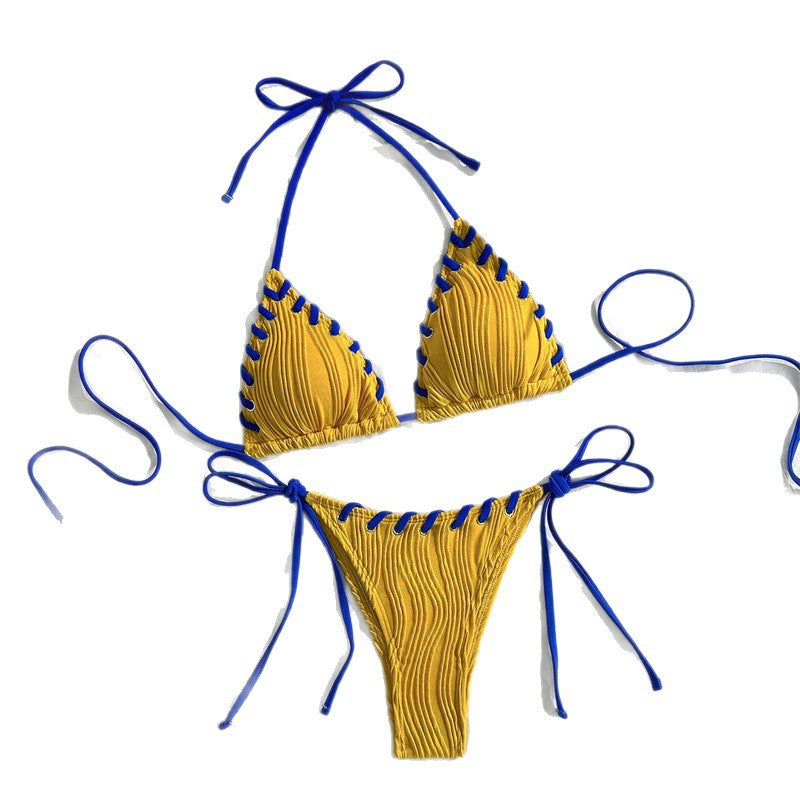Sexy Bikini Swimwear for Women, Special Fabric Triangle Bikini