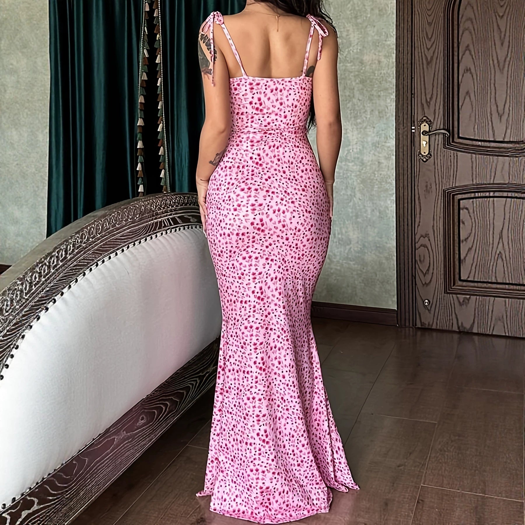 Floral spaghetti strap dress