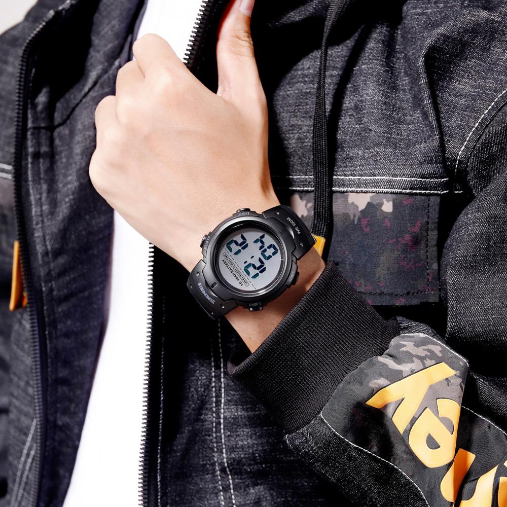 SKMEI 10 Years Battery Men's Watch 100M Waterproof Alarm Clock Sport Watches LED Digital Man Wrist Watch relogio masculino 1560