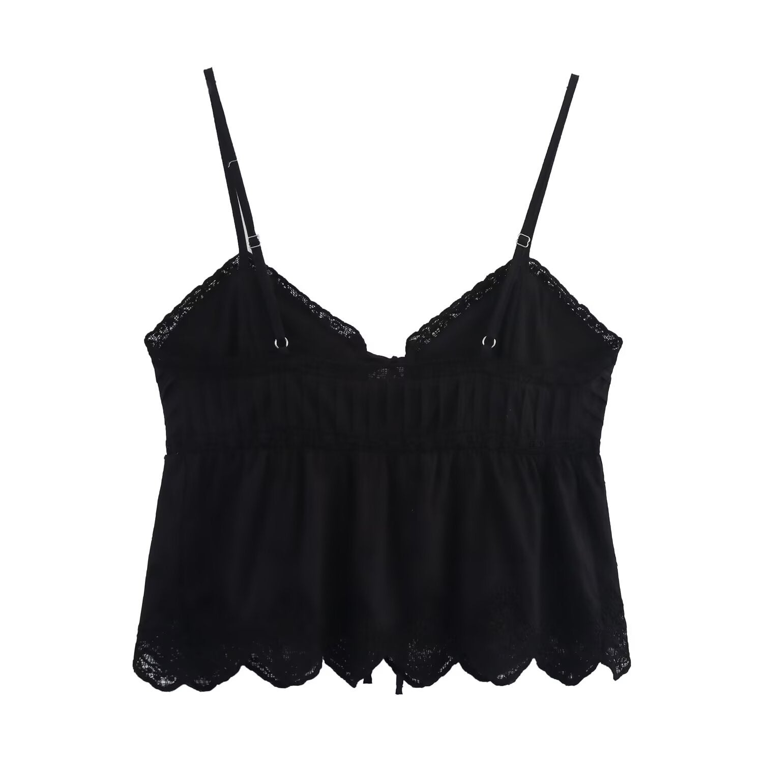Spicy girl embroidered short camisole top