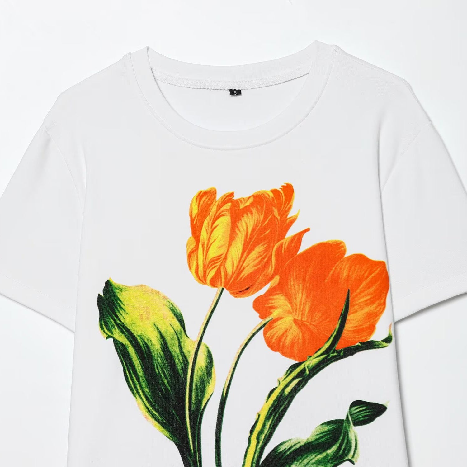 Casual Flower Printed T-shirt