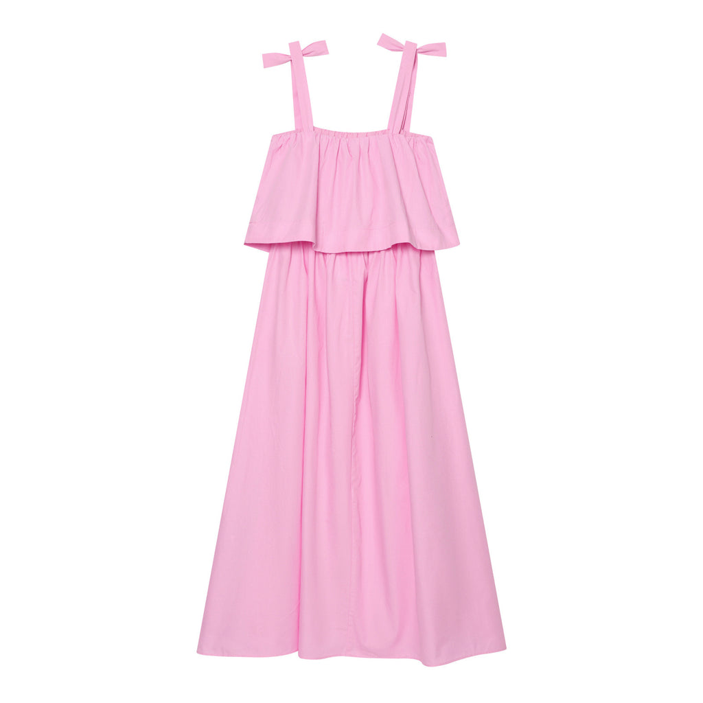 Sweet bow adorned MIDI dress