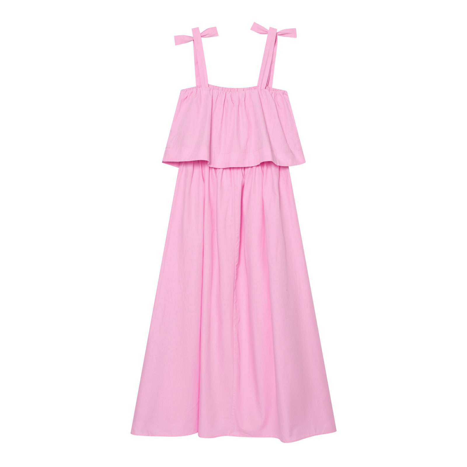 Sweet bow adorned MIDI dress