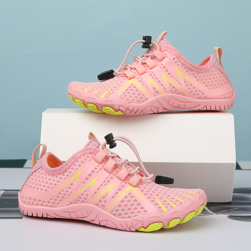 Children's outdoor river tracing shoes barefoot elementary school students diving beach shoes quick-drying water park fitness five-finger shoes