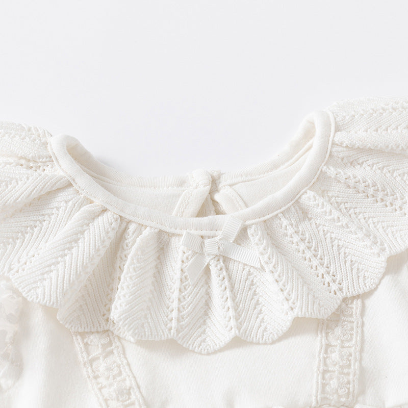 Mesh round neck dress