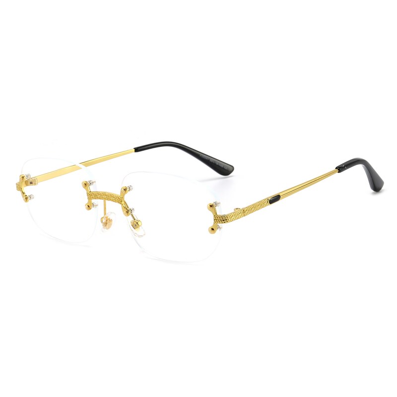 Rimless Sunglasses Women Retro Square Frameless Sun Glasses Men In Bulk Vendor Sun Glasses For Women Fashion