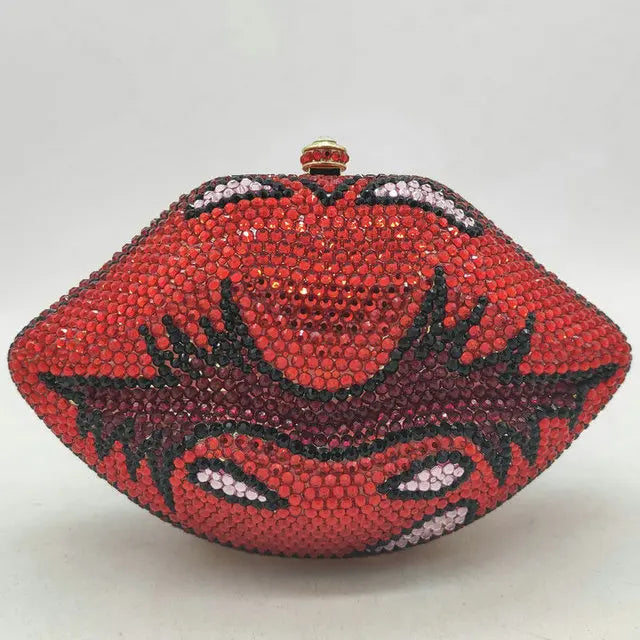 Women Crystal Clutch Evening Bags Metal Clutches Rhinestone Wedding Party Purse and Handbags