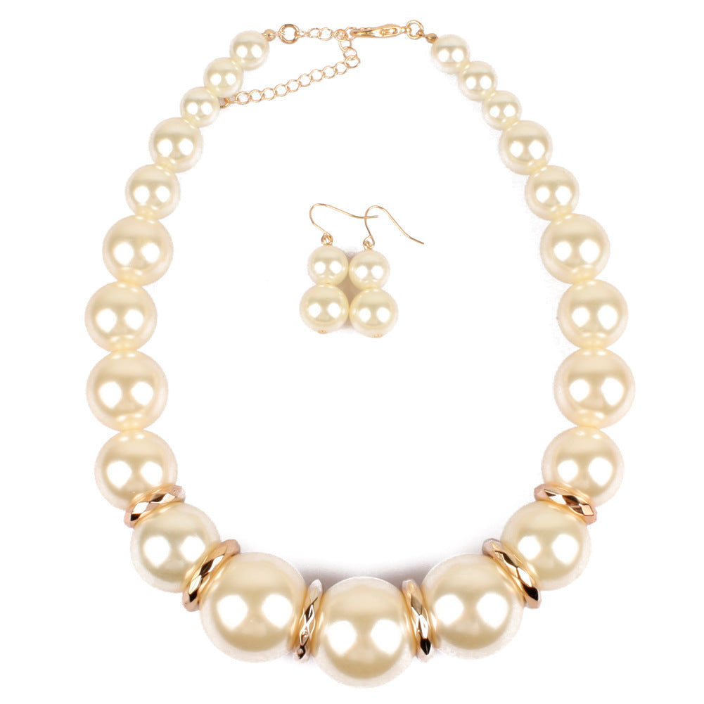 Catwalk Models Large Pearl Short Necklace Korean Style Personalized Fashion Necklace Exaggerated Necklace