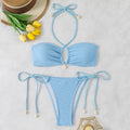 Split beach bikini swimsuit