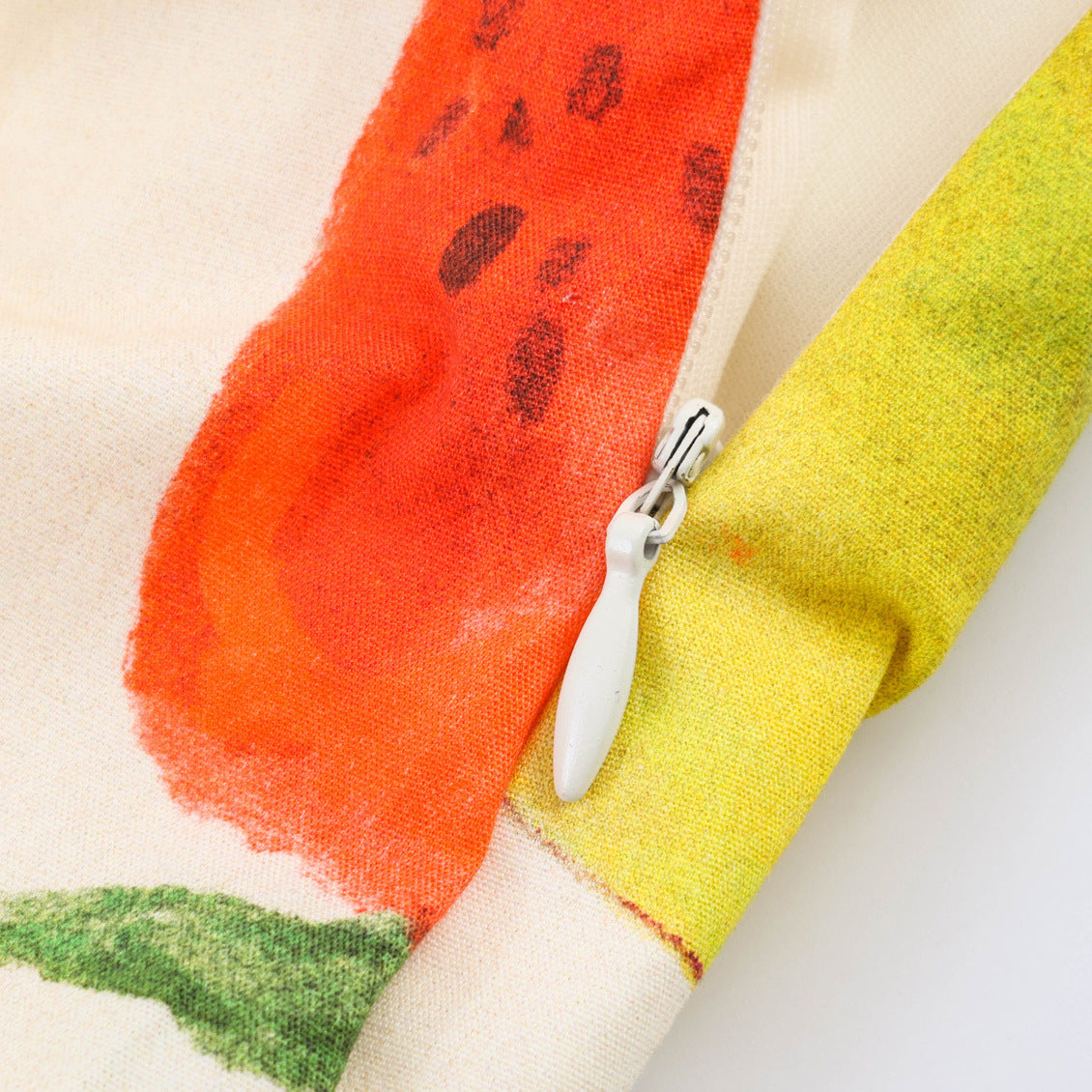 Fruit printed layered decorative dress