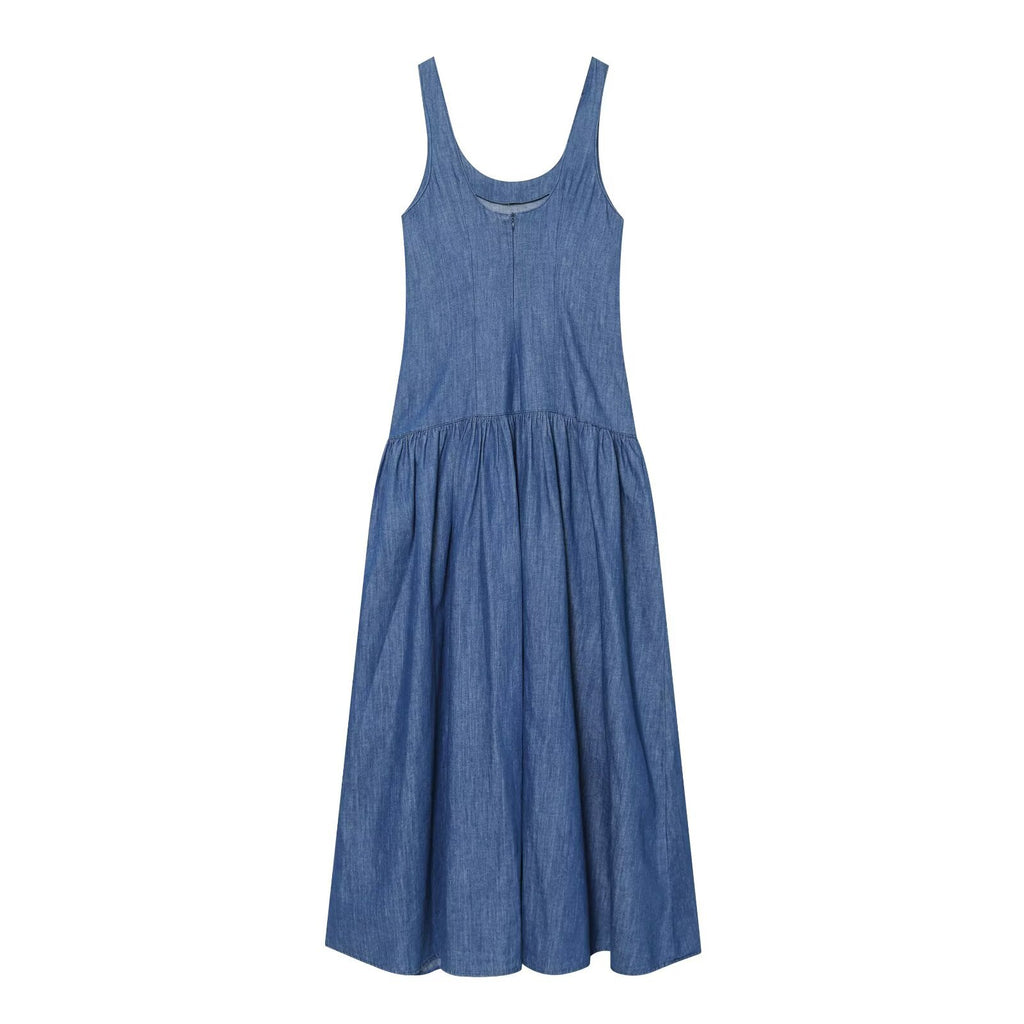 Stacked decorative MIDI camisole dress