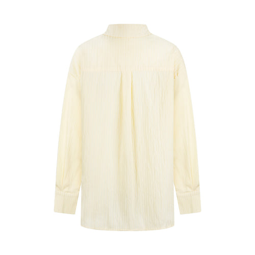 Belted Fitted Stripe Shirt Loose Slimming Sun Protection Top Date Outfit