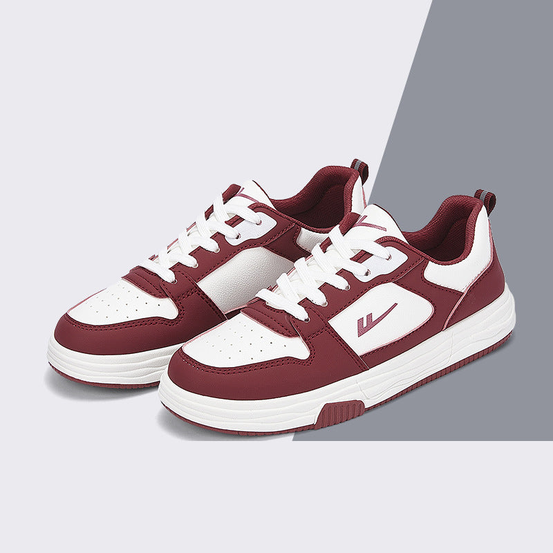 Casual red women's shoes versatile board shoes