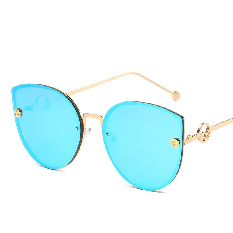 Classic Cat Eye Sunglasses New Fashion Shades Sun Glasses For Women Retro Metal Feminine Glasses