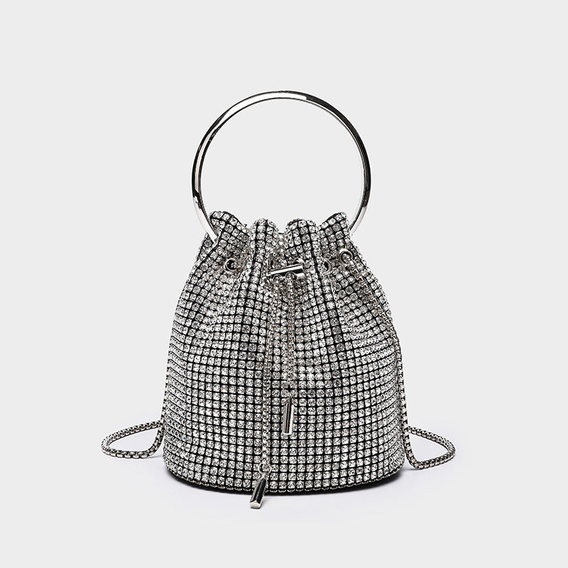 Diamond bucket bag for women