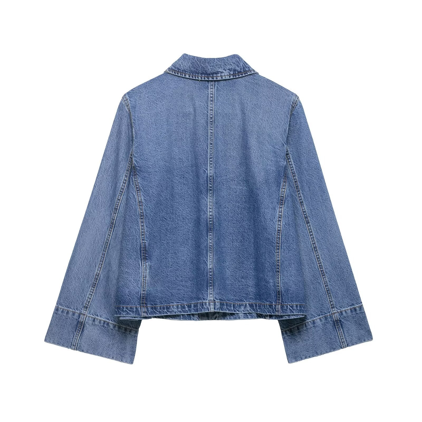 Street short denim jacket for summer