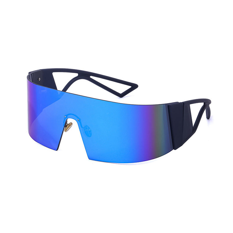 New One Piece Sunglasses Trend Surrounded By Large Frame Sunglasses Female Outdoor Cycling Sports Glasses