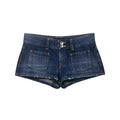 Street low rise mini denim shorts