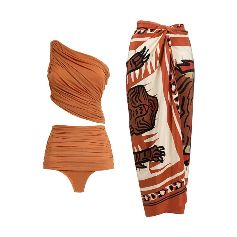 Tie High Waist Design for Women, Beach Swimwear for Vacation