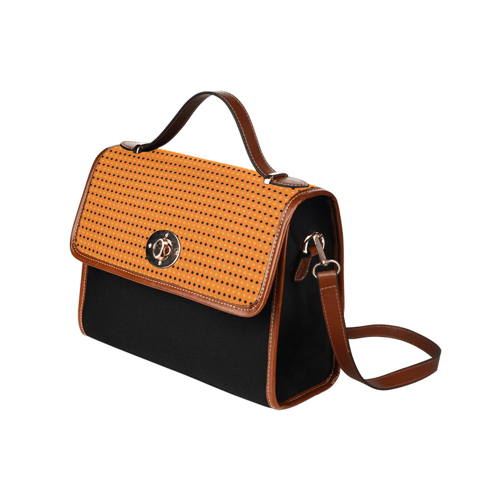 Waterproof Canvas Bag-Brown (All Over Print) (1641)
