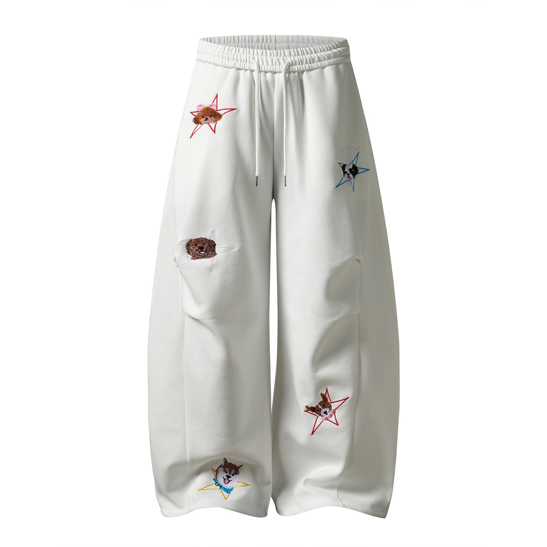 Personality Street Style Sweatpants Cargo Stripe Wide Leg Long Pants for Women