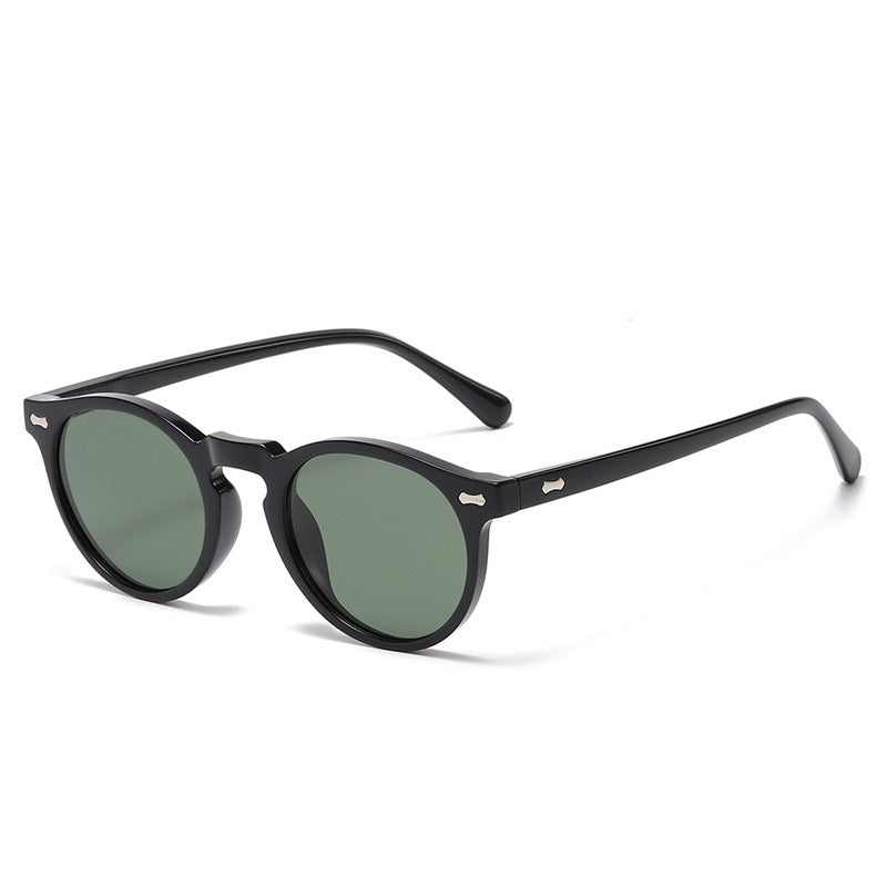 Fashion Sunglasses for Men Women Vintage Small Round Frame Sun Glasses Yellow Lens UV400 Goggles Shades Eyewear