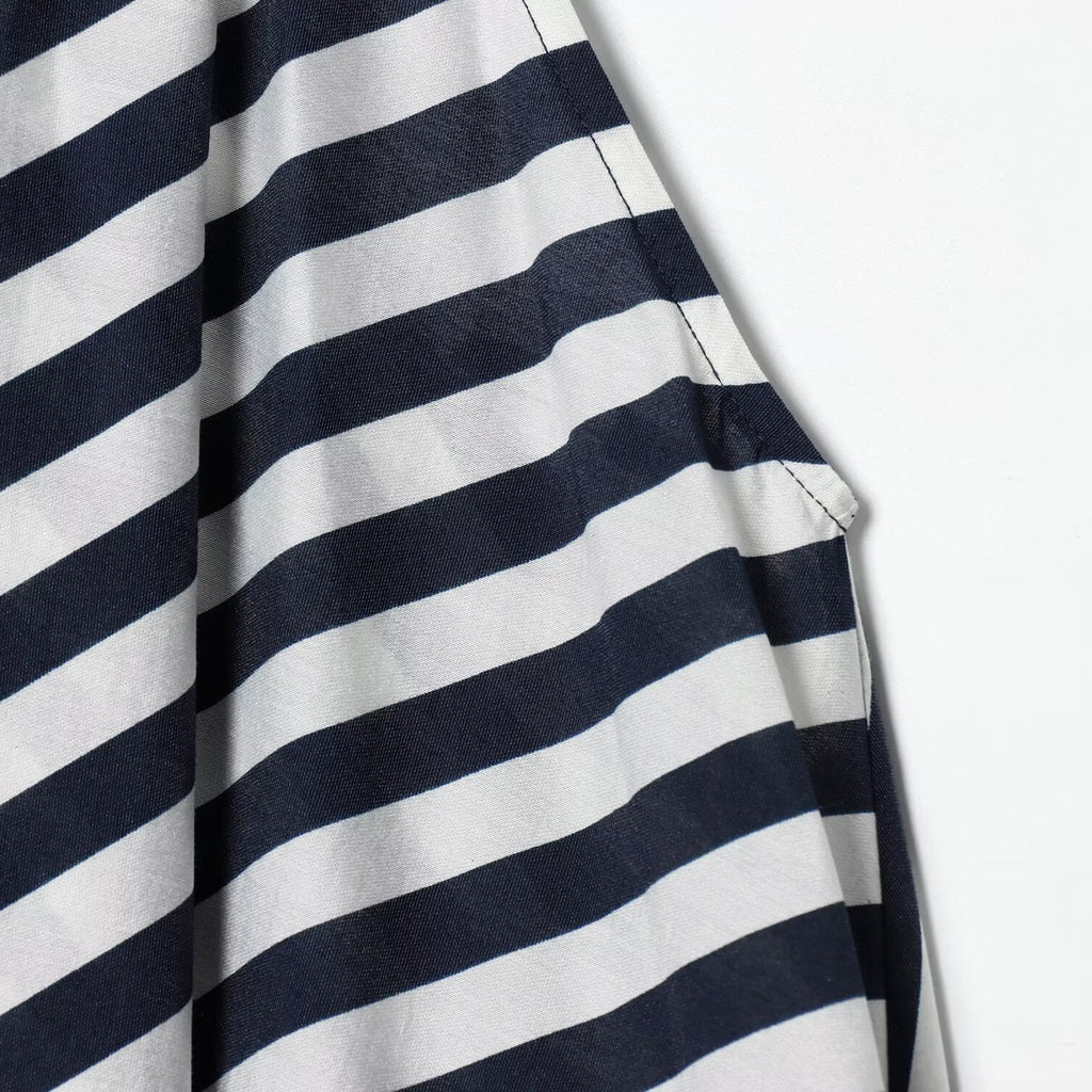 Lace up design A-line dress
