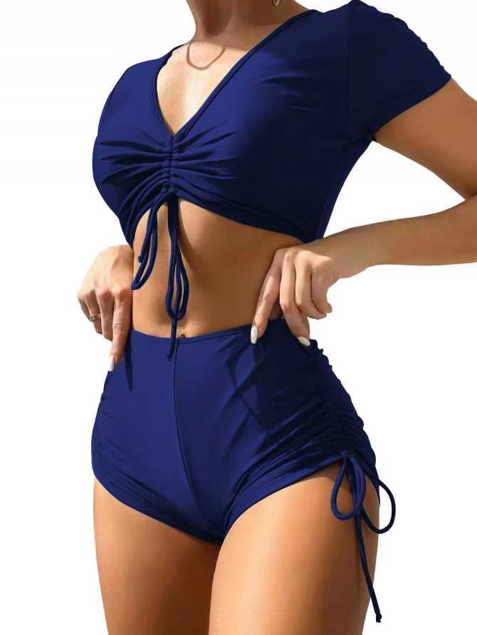 Women's swimsuit suit sexy lace up bow