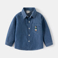 Boy's Denim Shirt Outerwear Brand Kids Top Long Sleeve Shirt Baby Top
