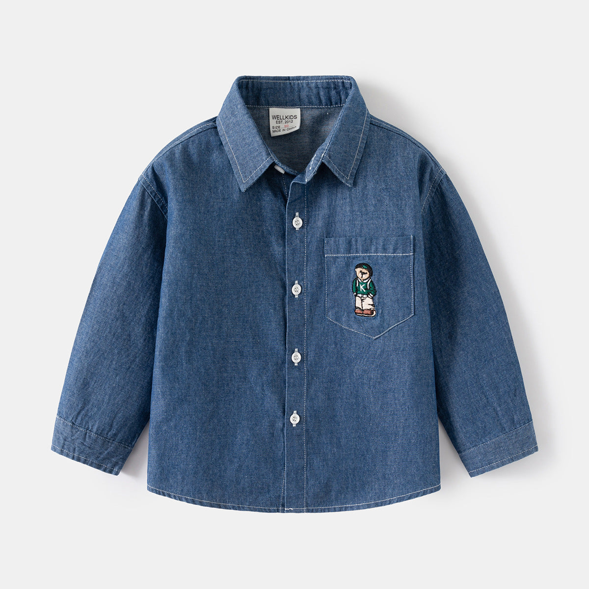 Boy's Denim Shirt Outerwear Brand Kids Top Long Sleeve Shirt Baby Top