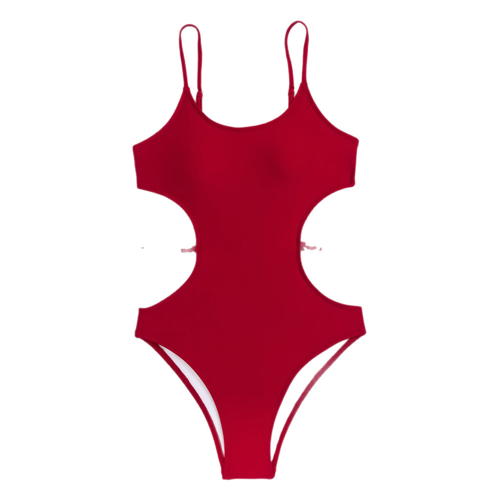 One-Piece Swimsuit for Women, Sexy Backless Strap Bikini