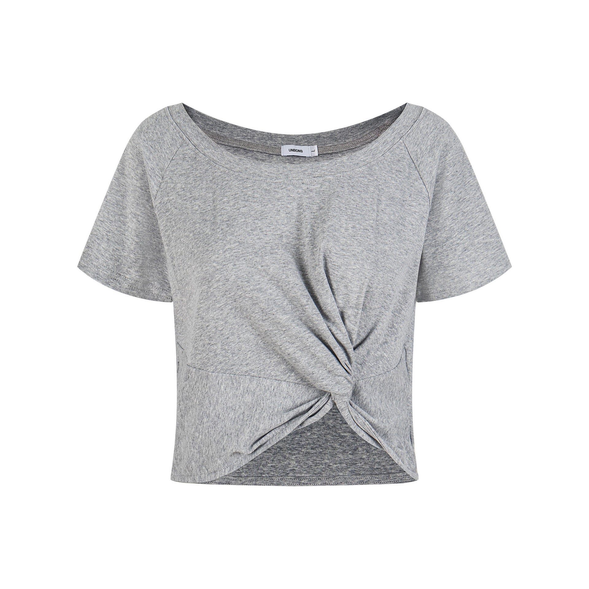 Women's Knitted Ribbed Fitted Wide Neck T-Shirt Short Crop Casual Short Sleeve