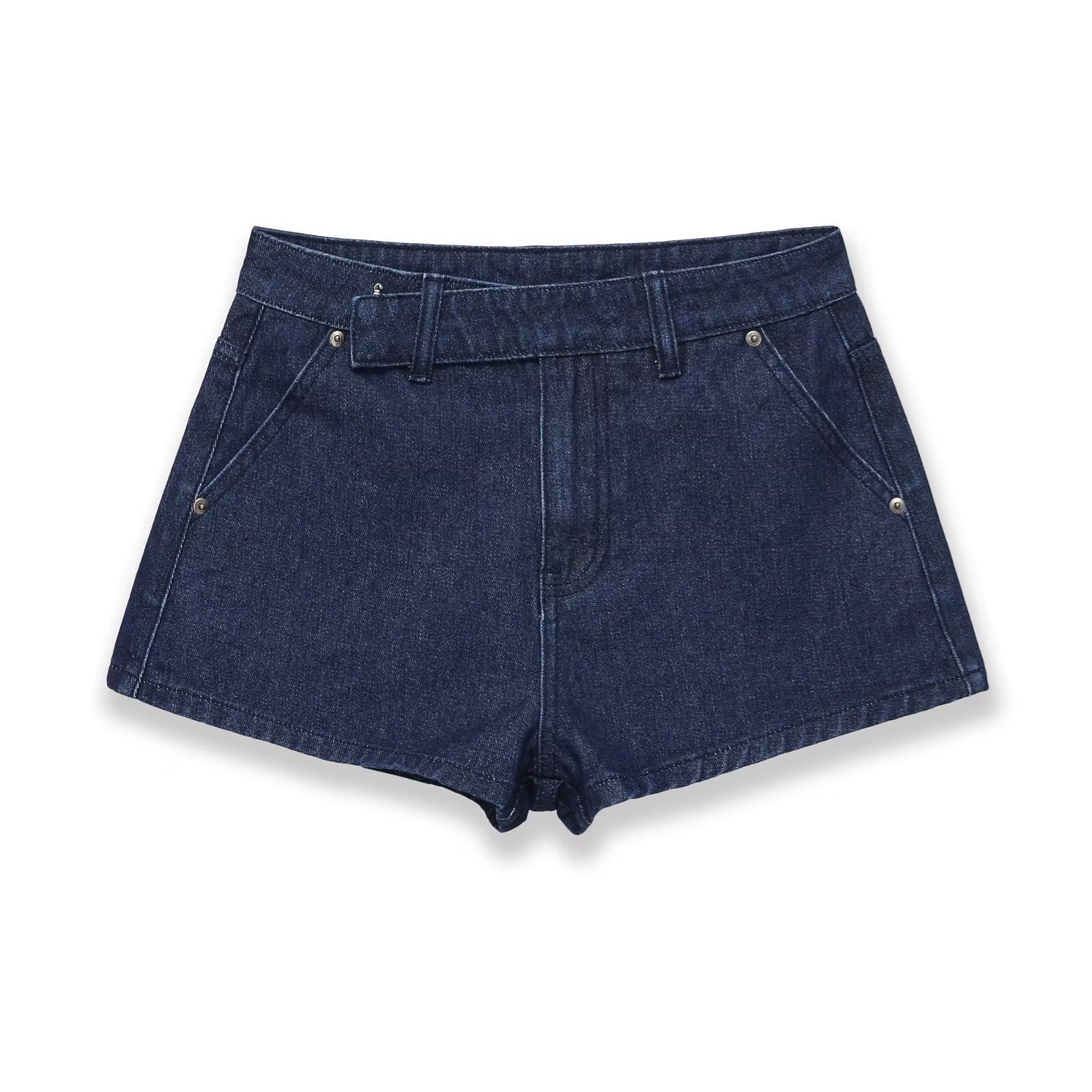 Street high waisted curved edge jeans