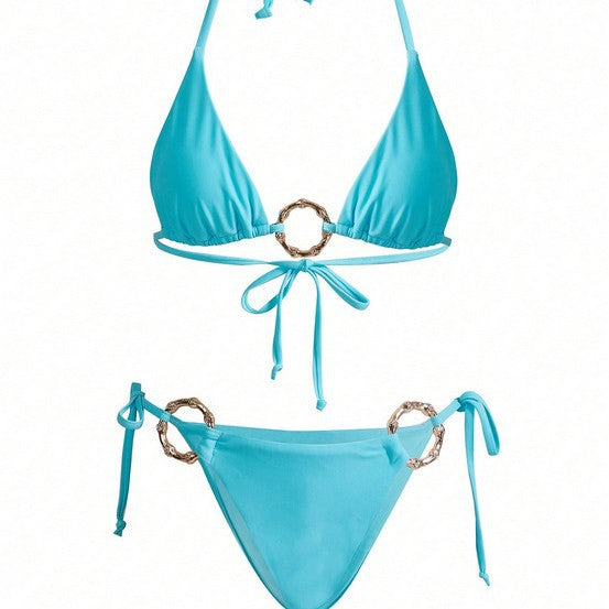 Bikini mesh cover three piece set