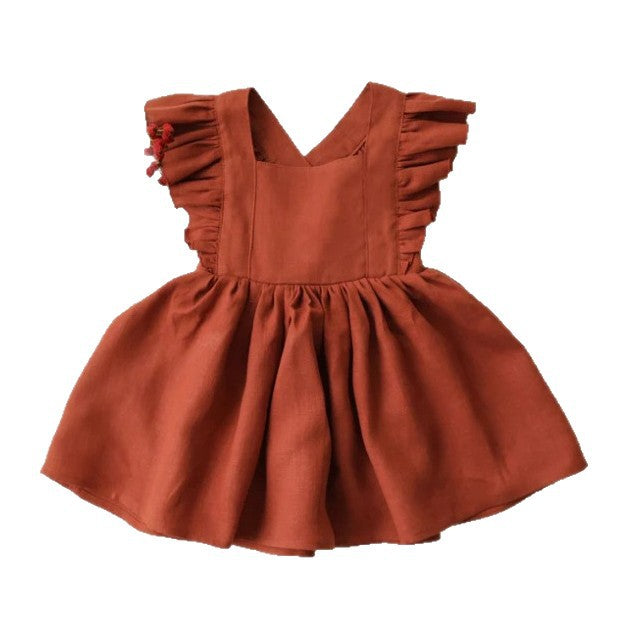 Solid color baby ruffle skirt
