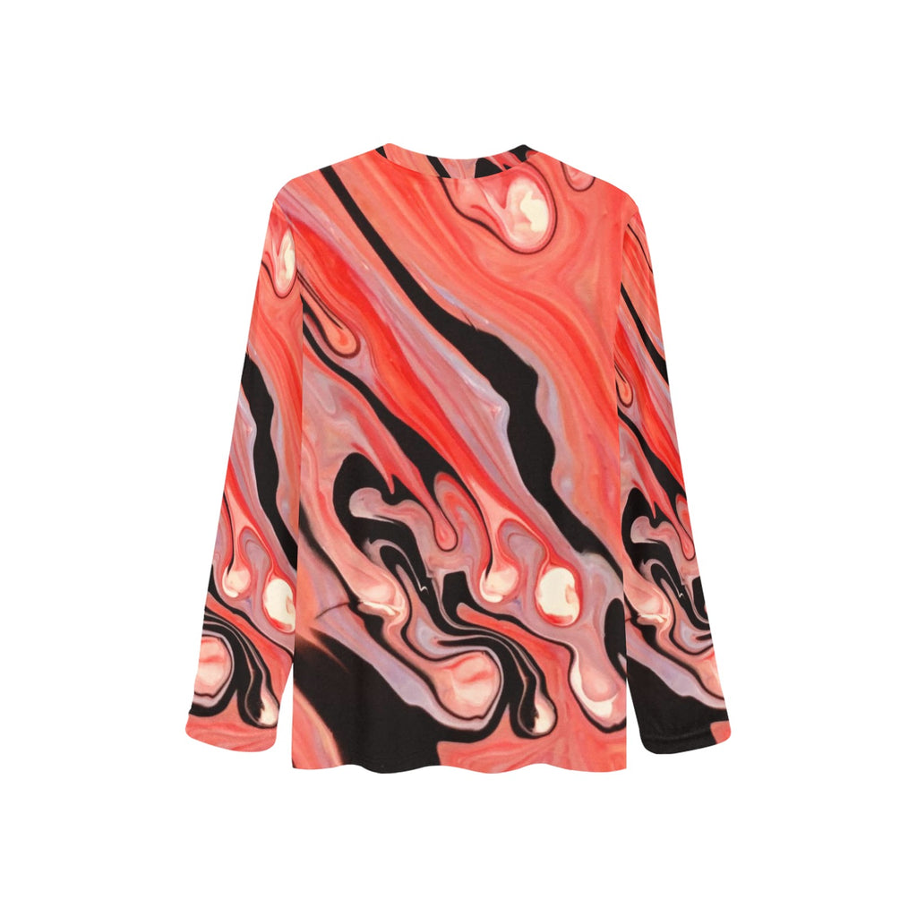 Women's All Over Print Pajama Top (Sets 07)