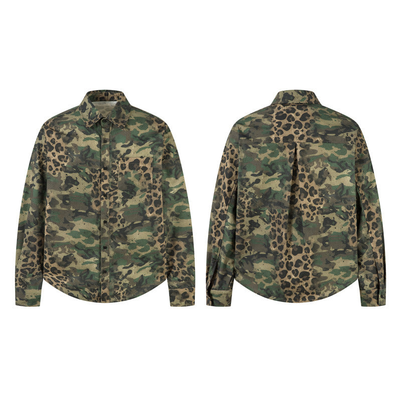 Camouflage Denim Jacket for Men
