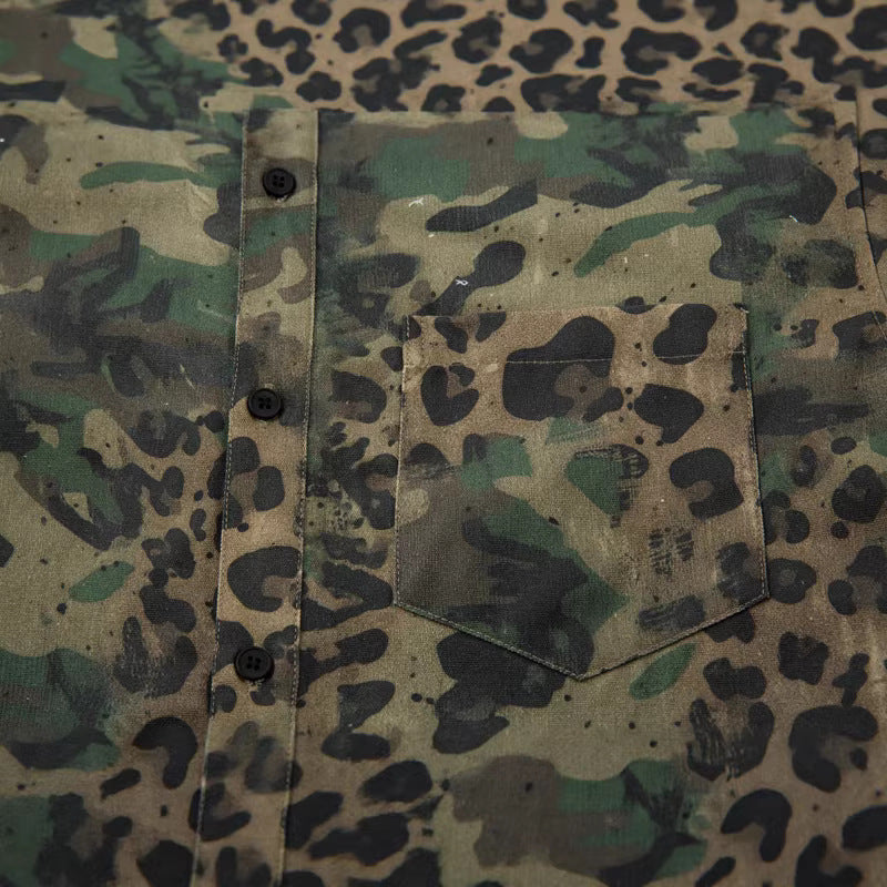Camouflage Denim Jacket for Men
