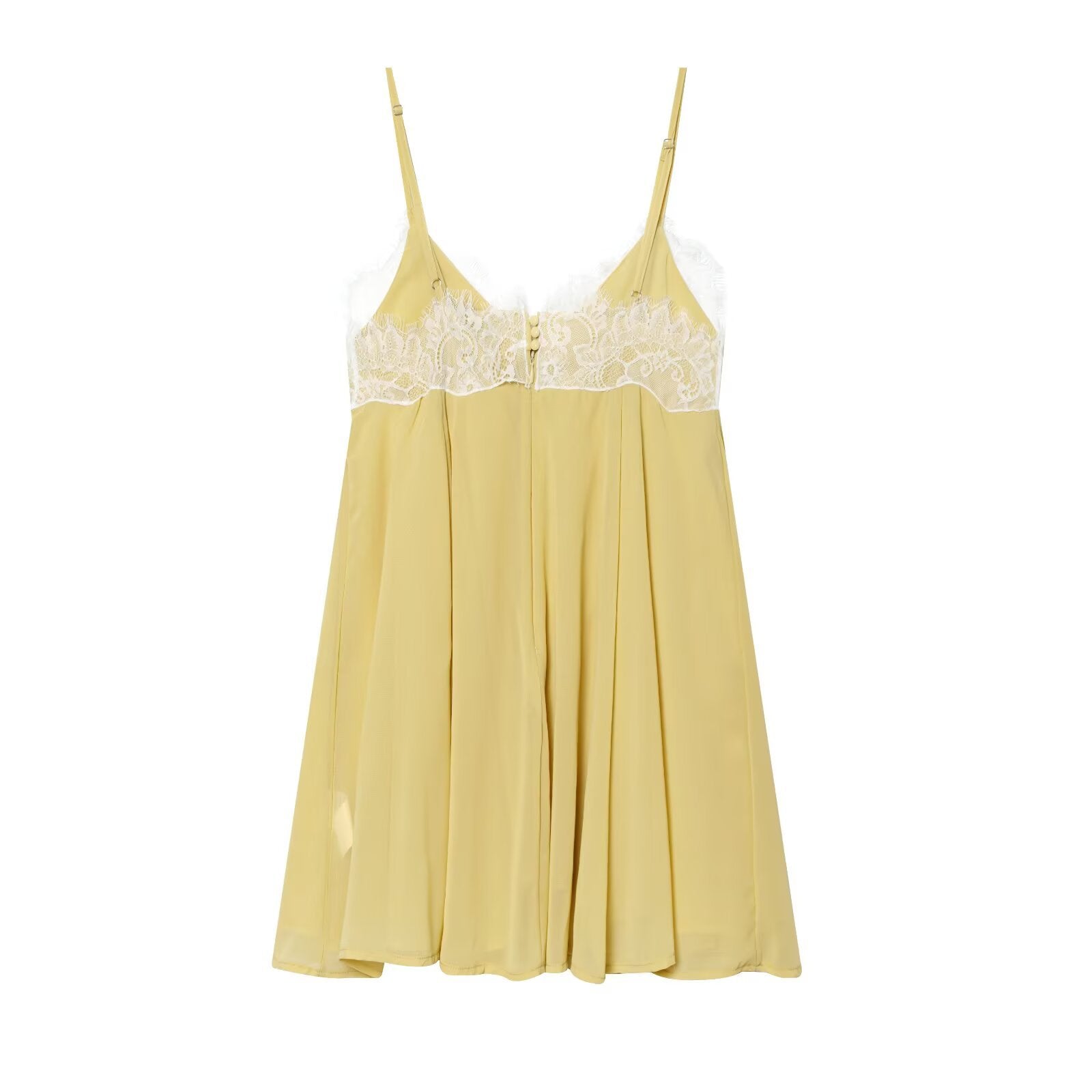 Hot girl lace patchwork short dress