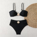 Split women's bikini swimsuit