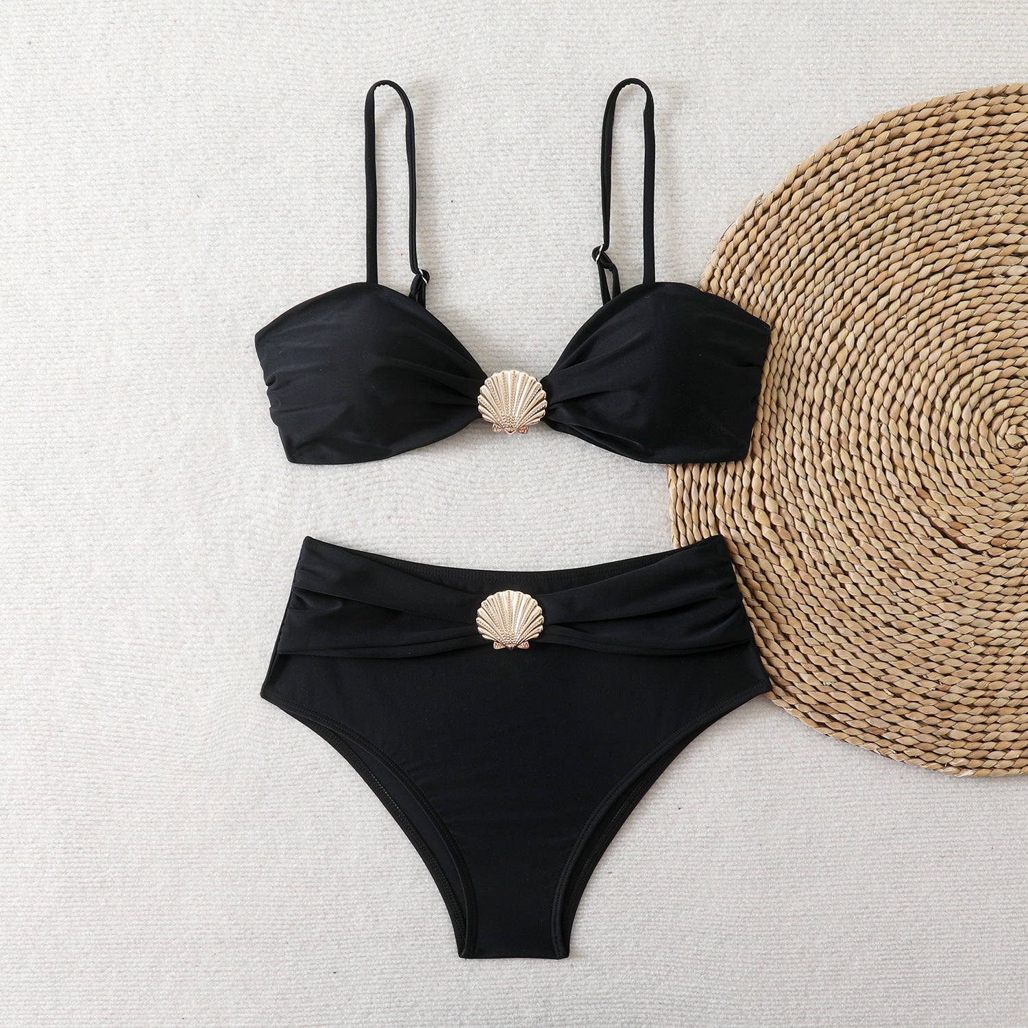 Split women's bikini swimsuit