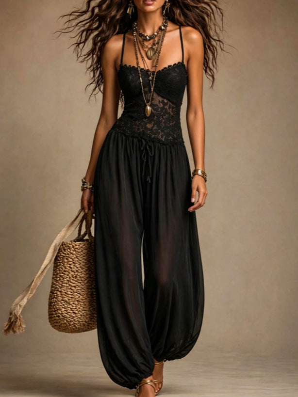 New Strap Fashion Sexy Casual Loose Mood Comfortable Jumpsuit