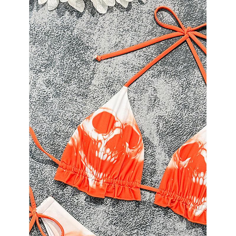Printed Tie-up Separated Bikini Swimwear for Women