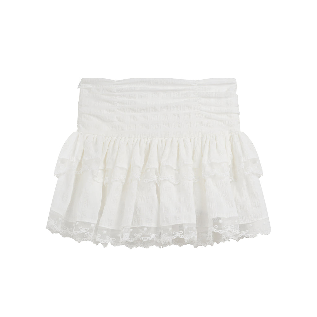 Pleated Mini Skirt High Waist Multi-Layered Cake Skirt Sweet Girl Style Midi Skirt